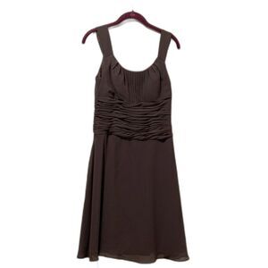 Azazie Sleeveless Dress Grey Size 6